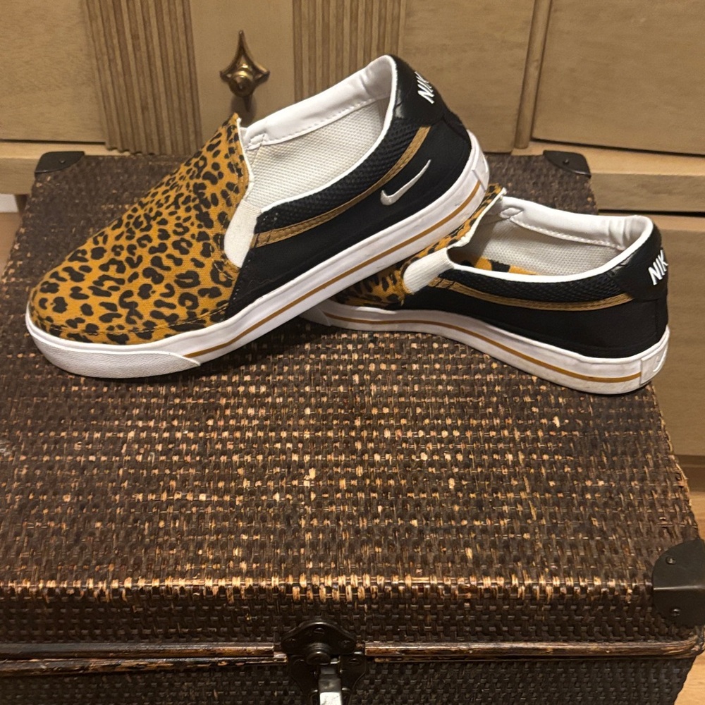 Women's Court Legacy Leopard Slip-On Casual Sneakers from Finish Line